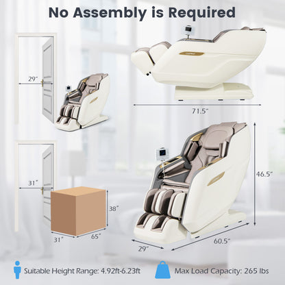 Therapy 36-New 3D Model-Sl Track Massage Chair with Airbags Waist and Calves Heating Foot Rollers