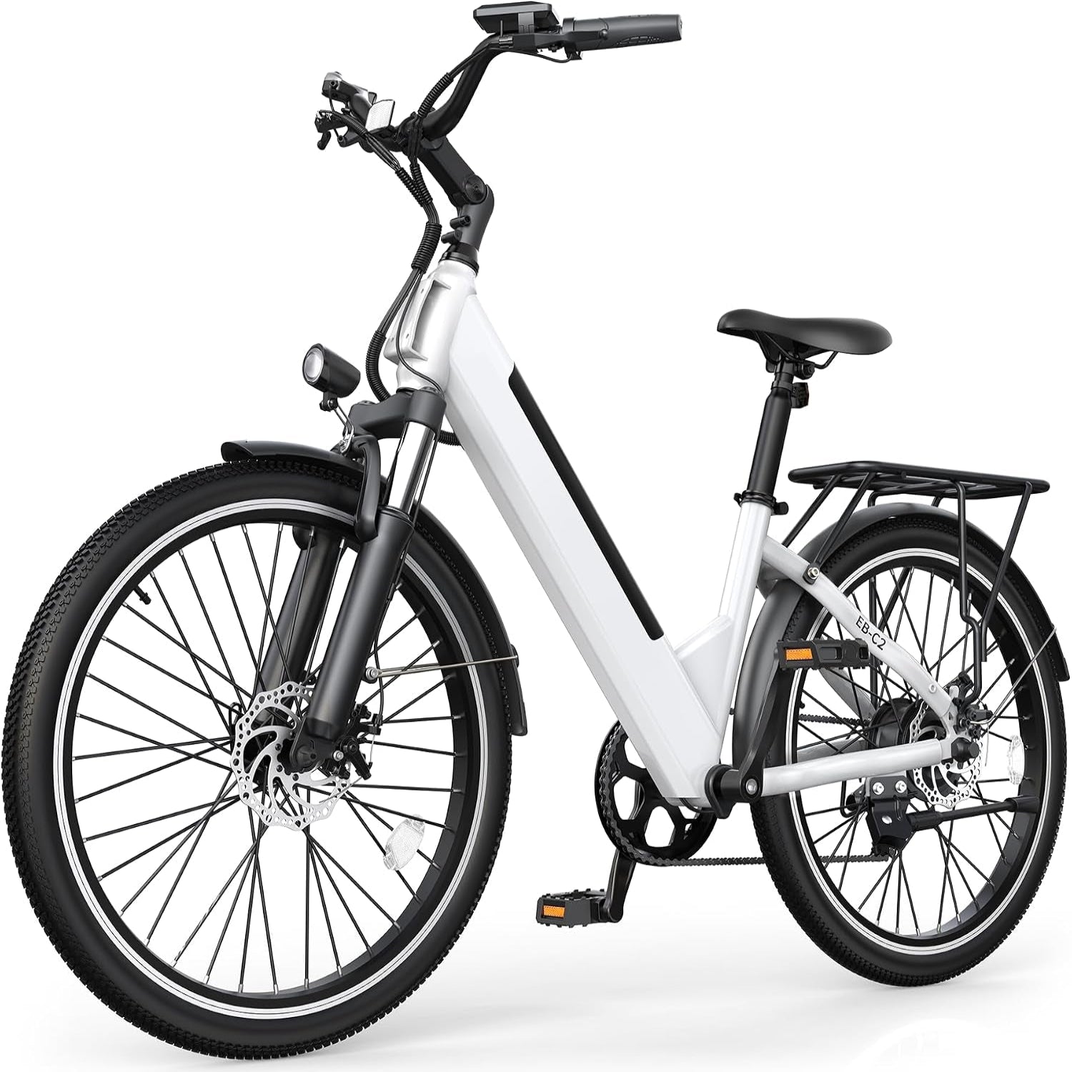 Electric Bike for Adults,26" Step-Thru Ebike with 1000W Peak Motor,50 Miles 20MPH Adult Electric Bicycles with 48V Internal Removable Battery, Adjustable Stem,7 Speed,Ul 2849 Certified