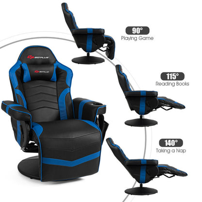 Ergonomic High Back Massage Gaming Chair Gaming Recliner with Pillow