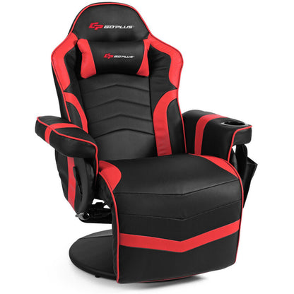 Ergonomic High Back Massage Gaming Chair Gaming Recliner with Pillow