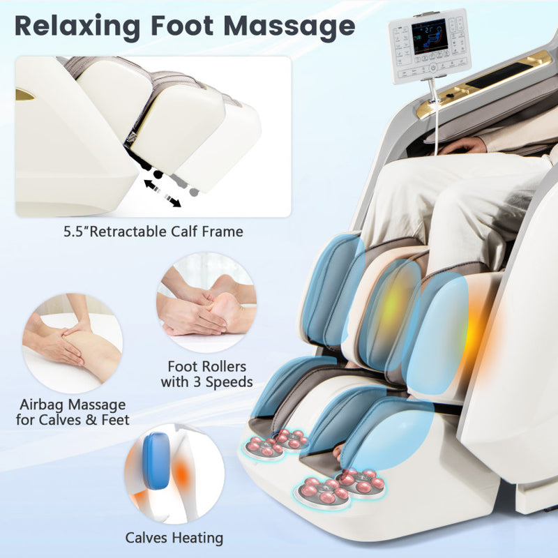 Therapy 36-New 3D Model-Sl Track Massage Chair with Airbags Waist and Calves Heating Foot Rollers