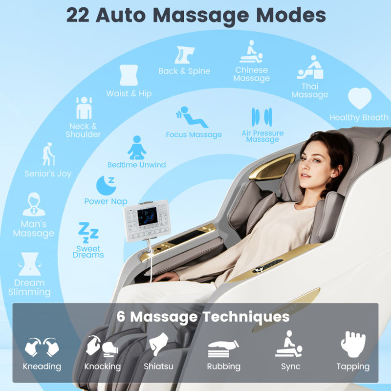 Therapy 36-New 3D Model-Sl Track Massage Chair with Airbags Waist and Calves Heating Foot Rollers